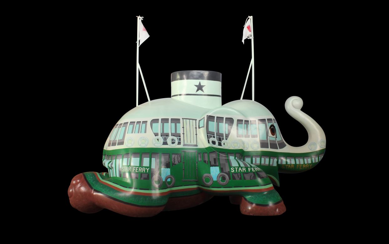 Artist Turdsak Phiromgrapak's "Star of the Harbor" was inspired by Hong Kong's iconic Star Ferry. This elephant looks like it's ready to take off, possibly at a faster pace than the ferry it's designed after.
