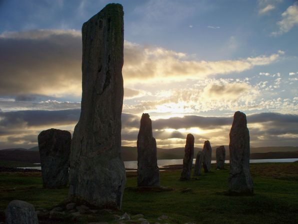 Did you think Stonehenge was the only ancient display of stones on the British Isles? In addition to the Ring of Brodgar, Scotland boasts the <a href="http://ireport.cnn.com/docs/DOC-1158872">Callanish (or Calanais in Gaelic) Standing Stones</a> on the Isle of Lewis. The main stones of the monument were put up <a href="http://www.historic-scotland.gov.uk/propertyresults/propertyoverview.htm?PropID=PL_051&PropName=Calanais%20Standing%20Stones" target="_blank" target="_blank">4,500 to 5,000</a> years ago.