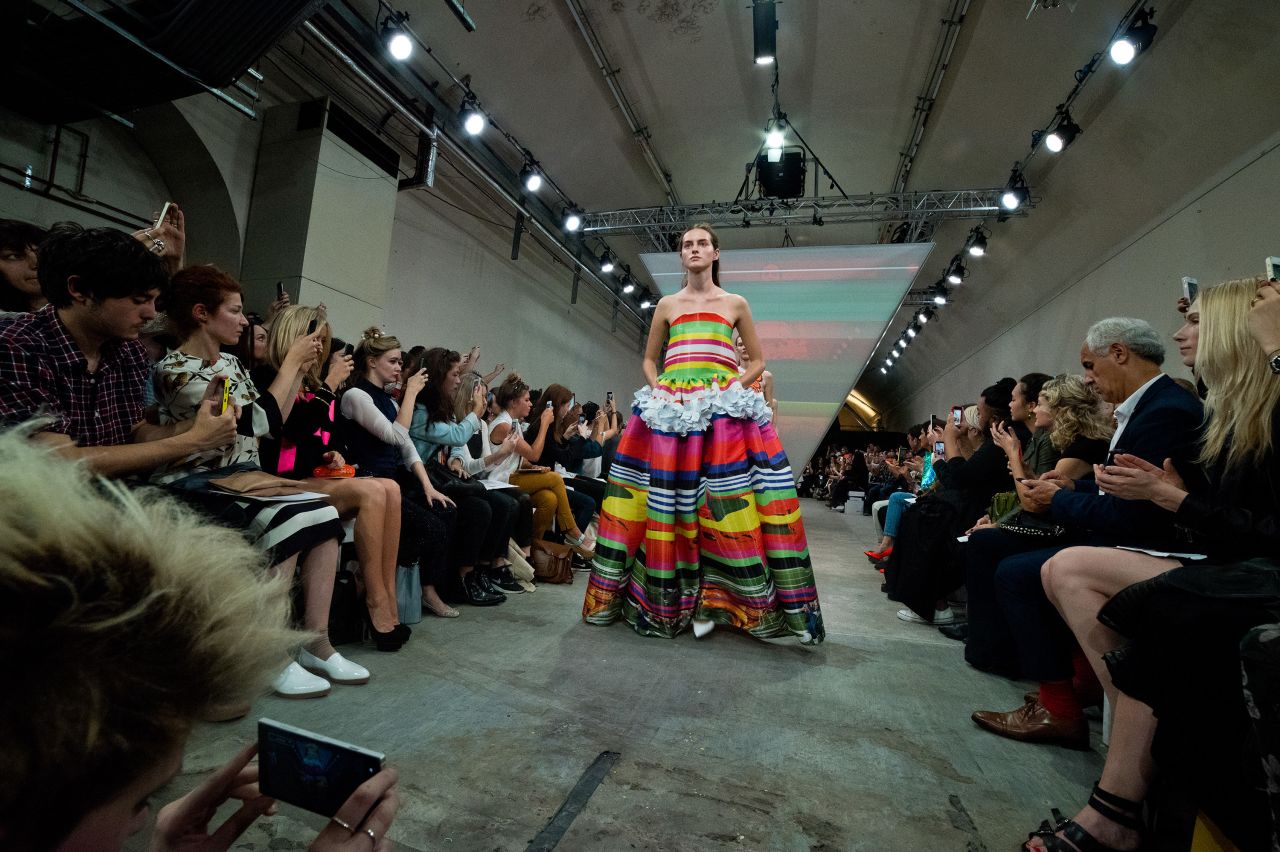 Social media users curate the runway at Fyodor Golan's London Fashion Week show