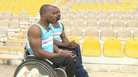 Raphael Botsyo Nkegbe and Maclean Atsu Dzidienyo are internationally recognized wheelchair racers. They're working with Right to Dream, an academy dedicated to nurturing the sporting ambitions of Ghana's disadvantaged children.