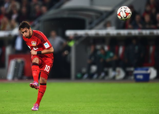 Hakan Çalhanoglu of Bayer Leverkusen has won rave reviews for his performances. The 20-year-old, who arrived from Hamburg during the offseason, is one of the most promising attacking midfielders in European football.