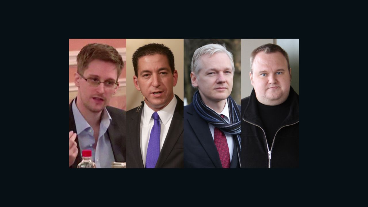 Edward Snowden, Glenn Greenwald and Julian Assange all spoke at Kim Dotcom's "Moment of Truth" event.