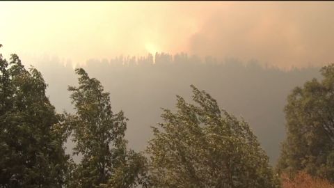 The King Fire obscures the sun east of Sacramento
