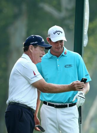 Even United States captain Tom Watson is a mobile phone fan, though h<a href="index.php?page=&url=https%3A%2F%2Fwww.cnn.com%2F2014%2F09%2F23%2Fsport%2Fgolf%2Fgolf-ryder-cup-tom-watson-twitter%2Findex.html" target="_blank">e told CNN he can't quite get the hang of Twitter:</a> "I've learned that it's very difficult to tweet. I can't get my fingers to do it fast enough or put the right hashtag -- it's hard to do stuff like that."