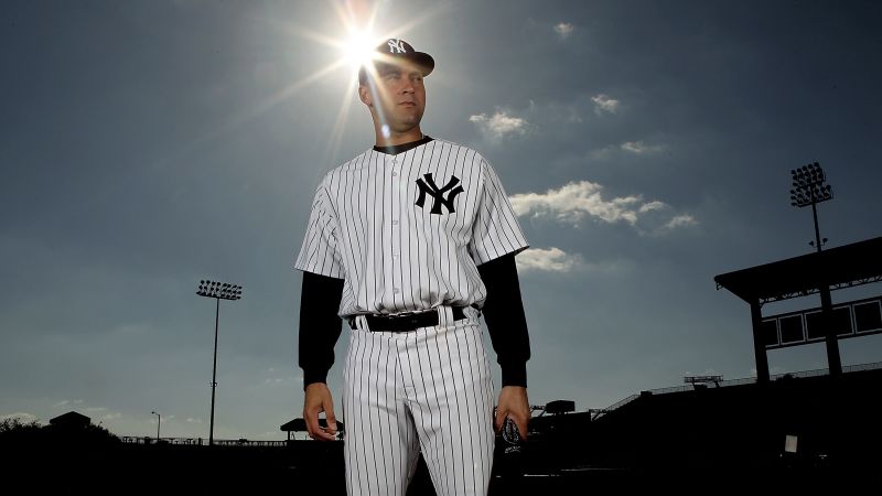 New York Yankees Derek Jeter Celebrates by New York Daily News Archive