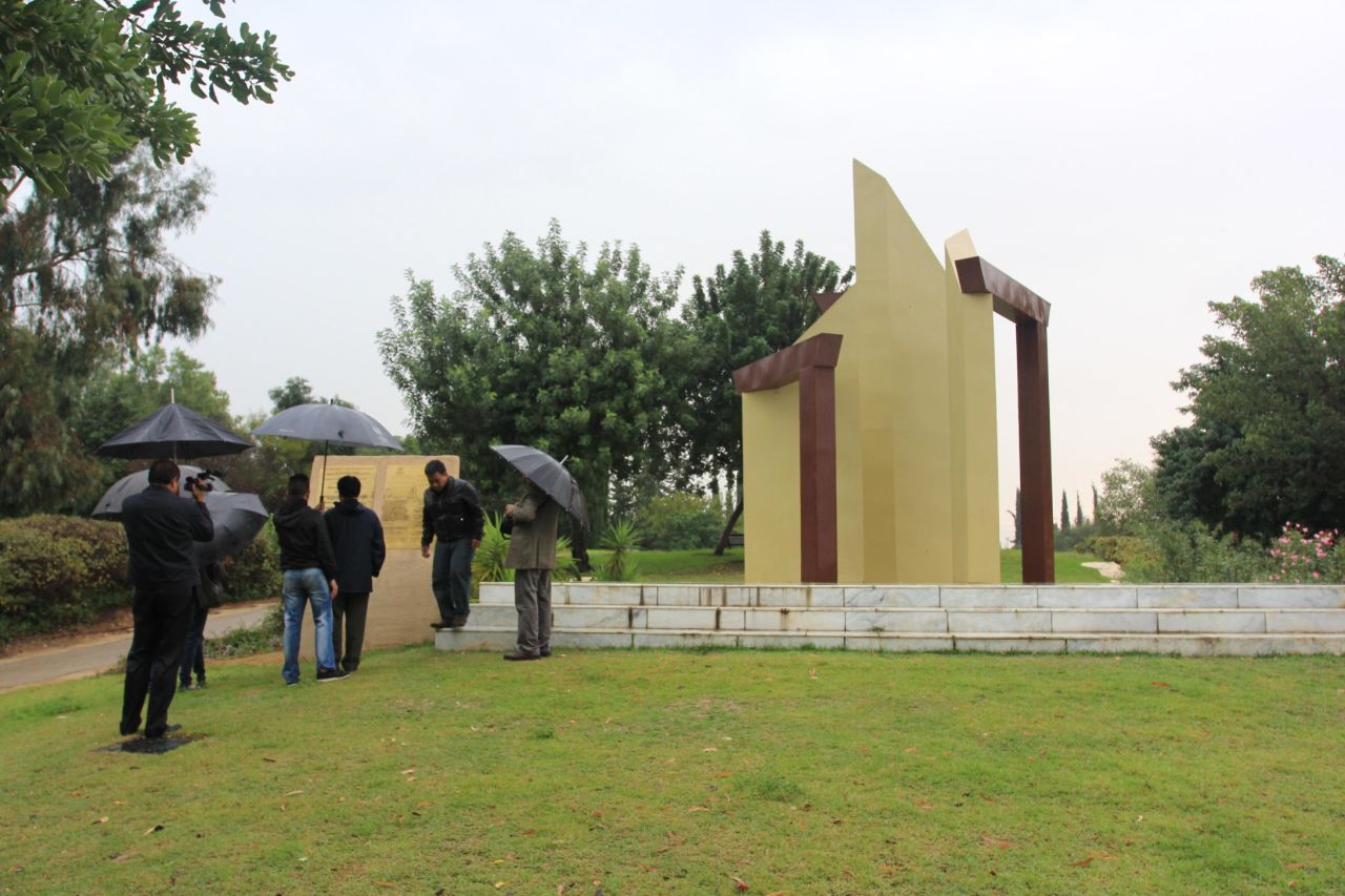 The monument dedicated to the Philippines for providing refuge to European Jews stands in the city of Rishon LeZion, Israel.