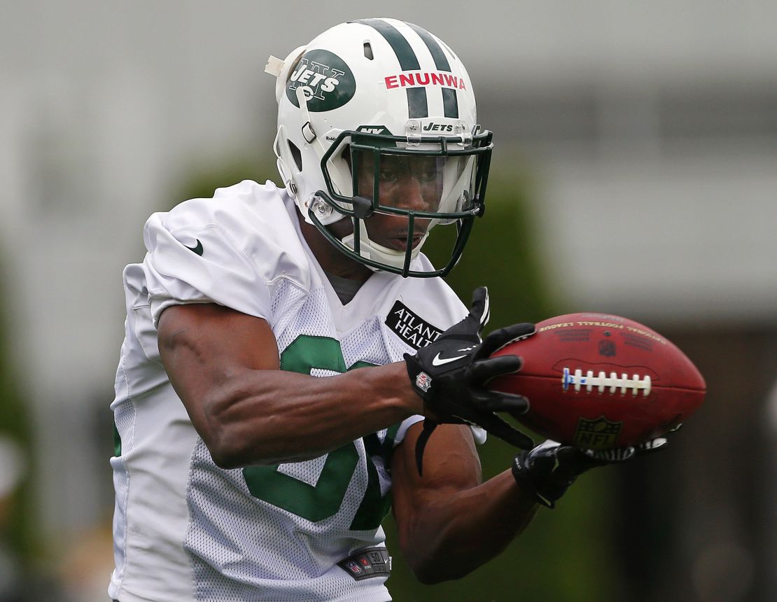 Quincy Enunwa is a practice squad player for the New York Jets.