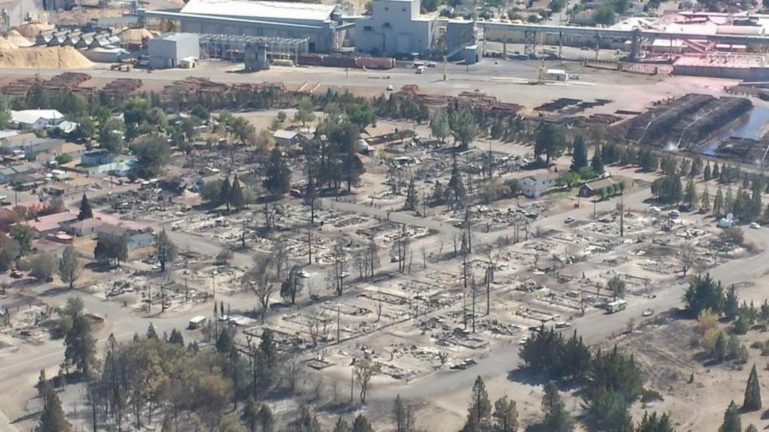 The Boles Fire burned through Weed, California