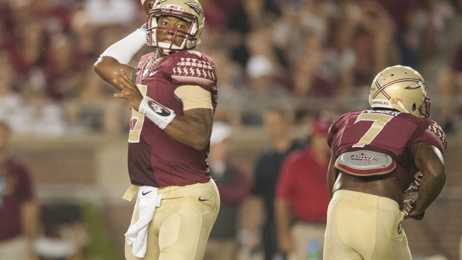 Quarterback Jameis Winston must sit out the entire game against Clemson on Saturday.