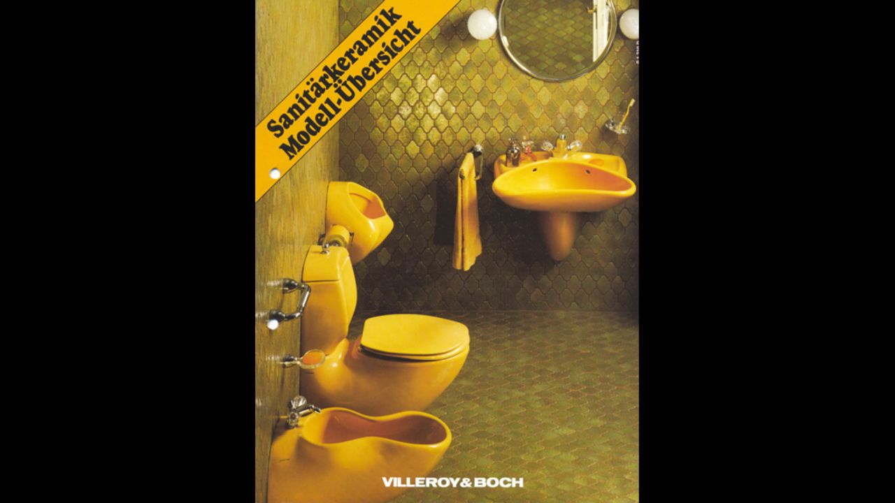 The beautification of the home (softening of the aesthetic) - Luigi Colani, bathroom series for Villeroy & Boch, 1975. 