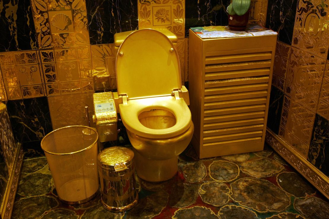 solid gold toilet