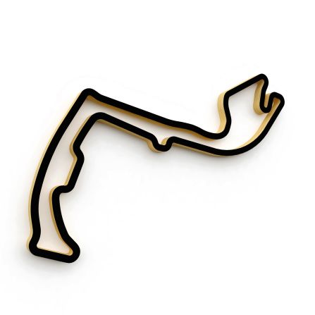 For others with a design eye, it's the racing circuits that provide the inspiration. American architect Russell Brynes created his Linear Edge company after making a scale replica of a motor racing circuit for a friend to hang on his wall. "If someone doesn't know what it is they think it's modern art," he says.