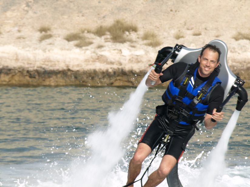 Ever dreamed of a grand Bond-like entrance? The Jetlev Flyer can shoot wearers up to 10 meters into the air.