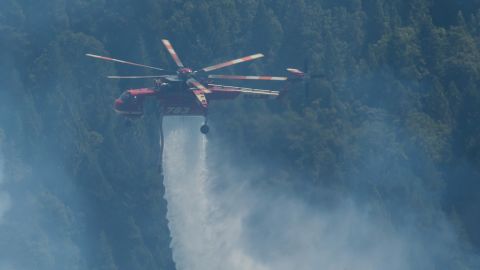 Helicopter over King Fire