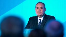 First Minister Alex Salmond delivers a speech to supporters at Our Dynamic Earth on September 19, 2014 in Edinburgh, Scotland.
