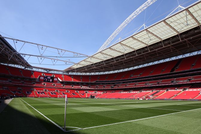 London's Wembley Stadium, which has a 90,000 capacity, has been awarded the right to stage the semifinals and final.