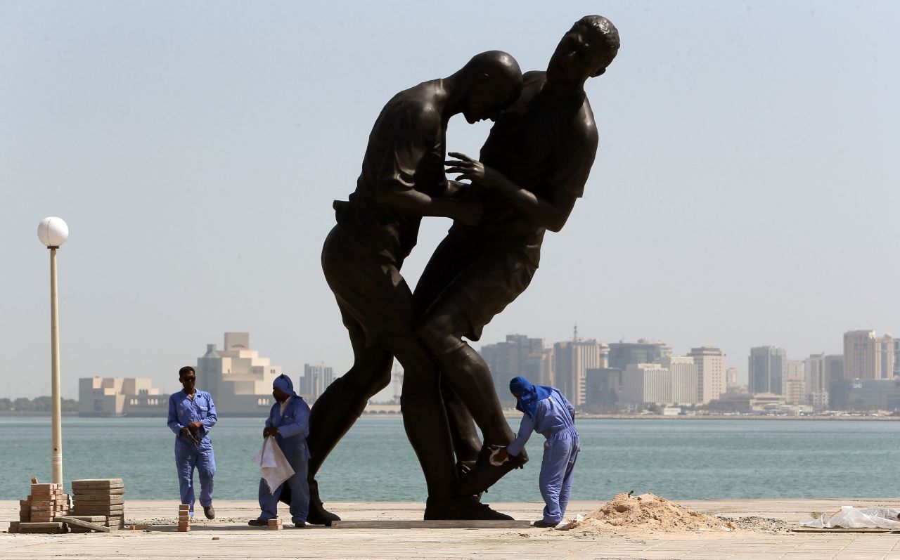 His headbutt on Materazzi was immortalized in the bronze statue "Coup de Tete" by Algerian-born artist Adel Abdessemed.