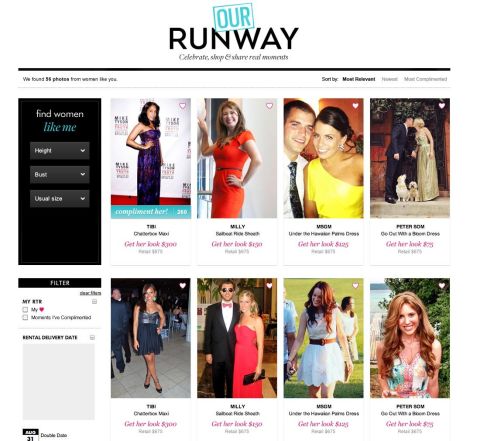 Rent the Runway offer designer dresses for a fraction of the cost of buying them. 