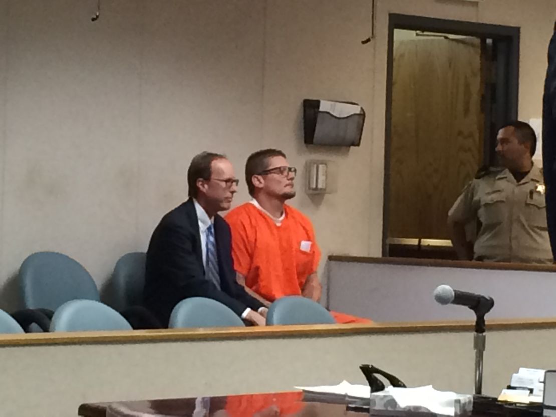 Wayne Alan Huntsman (in orange) in El Dorado County court