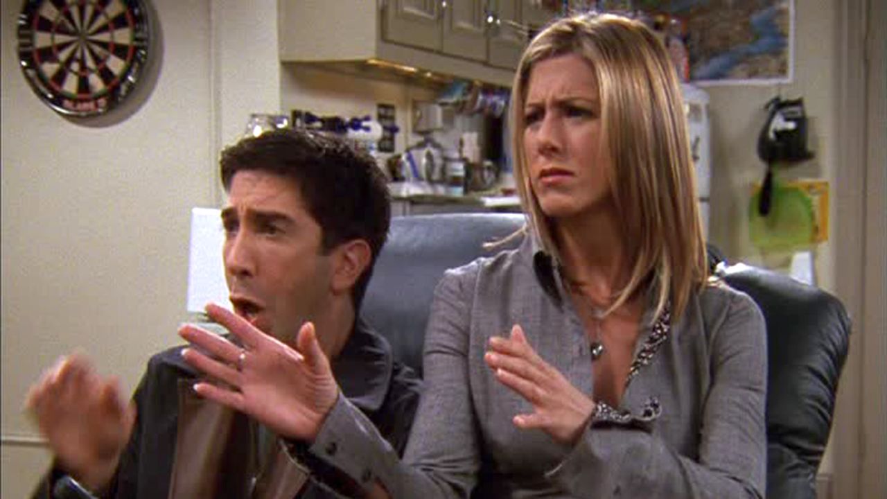 <strong>"The One with the Videotape:" </strong>In season 8, after the group finally learns that it's Ross that Rachel's having a baby with, the lingering question was who came on to whom. That answer is solved with a videotape that Ross accidentally made of himself and Rachel getting intimate and which gave us the great reveal of Rachel using "the Europe story" on Ross. 