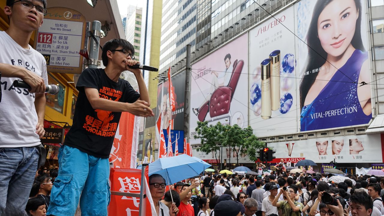 Now, Wong aims to ignite a wave of civil disobedience among Hong Kong's students to pressure China into giving the city full universal suffrage.