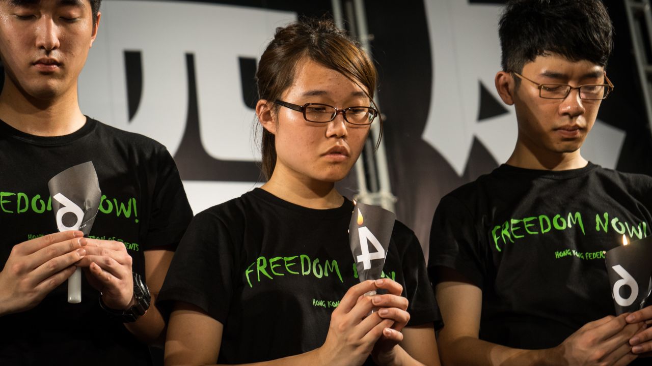 Yvonne Leung, 20, is the president of the Hong Kong University Students Union. "My main concern is to end one-party rule in China," she told CNN in June.