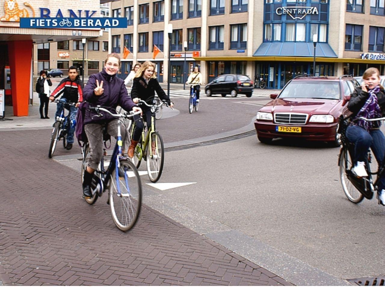 The Dutch town of Drachten was one of the first to change into a shared space by the pioneer Hans Monderman.