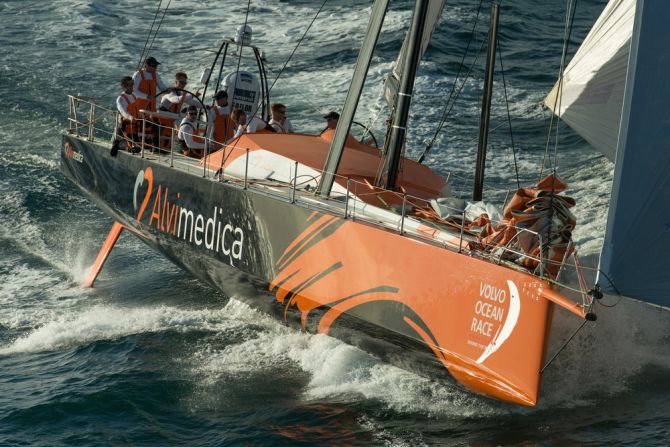 Team Alvimedica boasts a crew of eight, many of them inexperienced in the intricacies of round-the-world sailing.