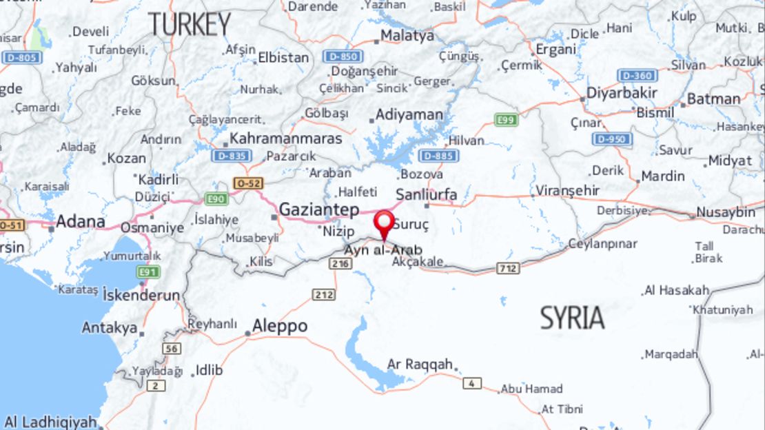 Map: Ayn al-Arab