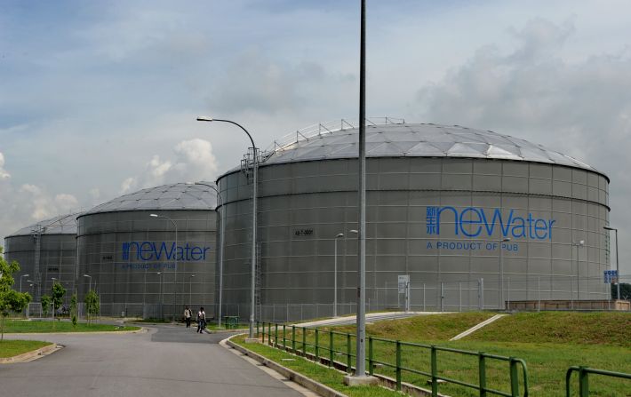 Singapore has set a precedent for water sourcing through its  <a href="http://edition.cnn.com/2014/09/23/living/newater-singapore/">NEWater plants</a> where sewage water is filtered to standards usable as drinking water. Pictured, the membranes through which water is processed at the NEWater plant to remove solids, microorganisms and other contaminants.