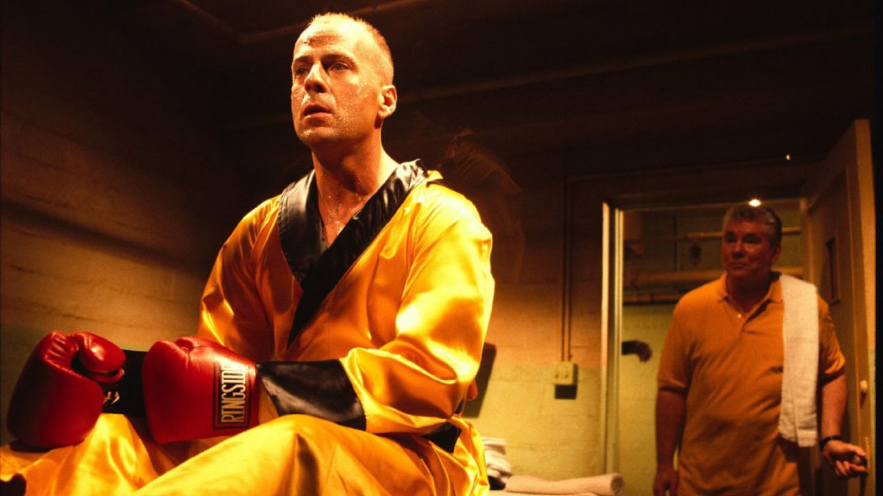 Bruce Willis plays boxer Butch Coolidge, who runs afoul of Marsellus Wallace and will do anything to get his watch back.  
