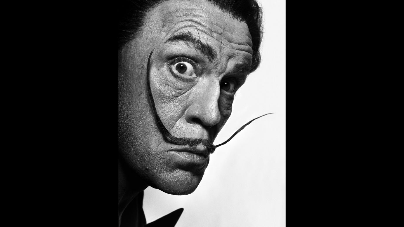 Malkovich and Miller re-created this famous portrait of artist Salvador Dali, which was taken by Philippe Halsman in 1954.