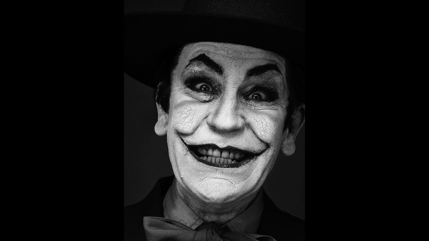 Malkovich becomes Jack Nicholson's Joker character from the "Batman" movie in 1989. This is based on an original image by Herb Ritts.
