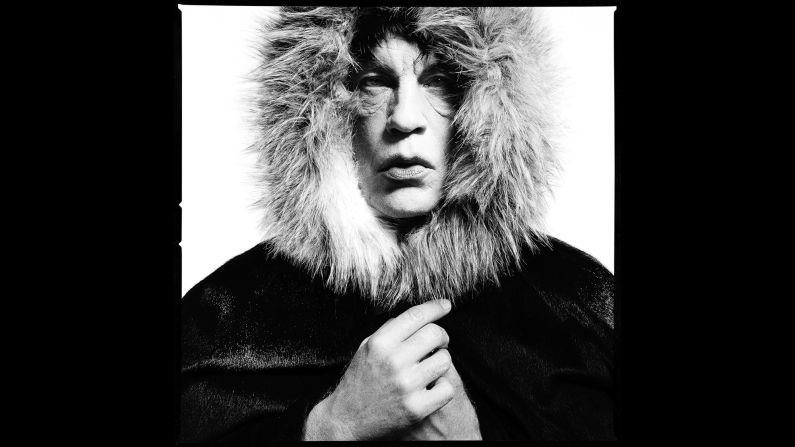 Bundled in a "Fur Hood," Malkovich transforms into rocker Mick Jagger as Jagger was seen in David Bailey's 1964 portrait. <a href="http://www.cnn.com/2013/09/01/world/gallery/iconic-images/">Related: 25 of the most iconic photographs</a>