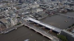 The world's largest solar-powered bridge is located on the river Thames in the City of London.