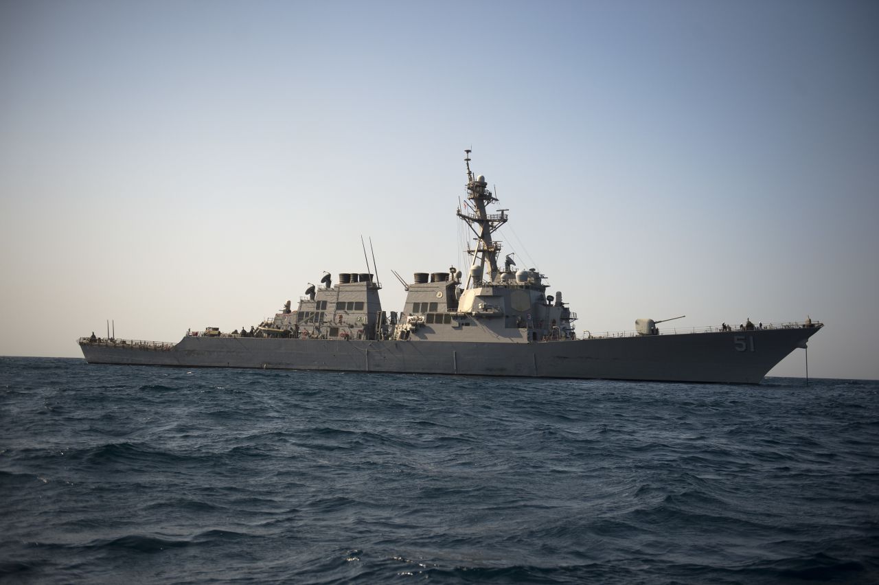 The guided-missile destroyer USS Arleigh Burke, operating in the Red Sea, launched Tomahawk cruise missiles against ISIS targets in the first of three waves of attacks that began on September 22. The ship has a displacement of 8,373 tons and carries a crew of 370. It is part of the U.S. 5th Fleet.