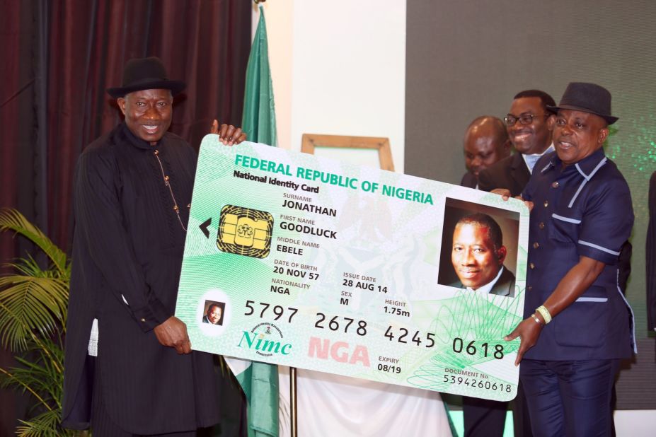 At the launch event, Jonathan told attendees "the National Identification Number (NIN), is your Identity."