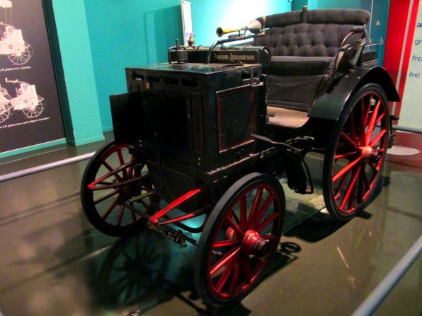 The Cite de l'Automobile collection charts the birth of performance motoring with machines like this 1894 Panhard & Levassor Phaeton Tonneau.