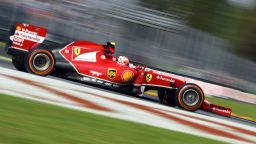Scuderia Ferrari's Finnish driver Kimi Raikkonen steers his car during the second practice session ahead of the Italian Formula One Grand Prix at the Autodromo Nazionale circuit on September 5, 2014 in Monza. AFP PHOTO / OLIVIER MORIN (Photo credit should read OLIVIER MORIN/AFP/Getty Images)