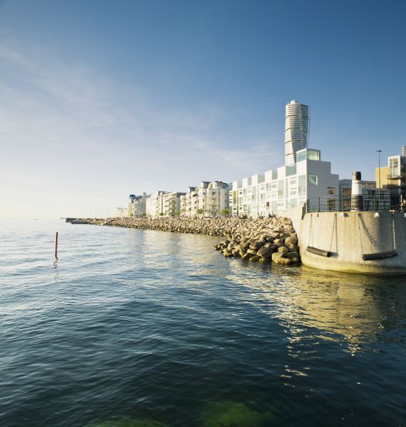 The Western Harbour in the city of Malmo is home to some of the most energy efficient houses in Sweden.