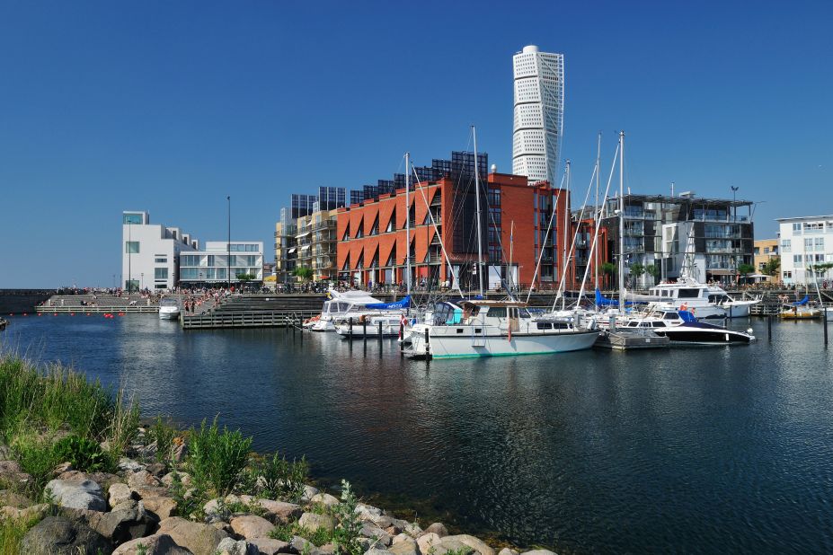 The Western Harbour plans to be carbon neutral by 2030 and run purely on renewable energy.