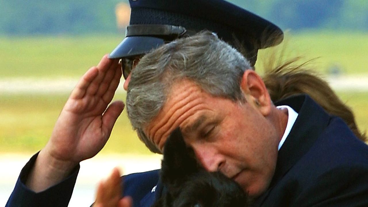 George Bush Salute Dog