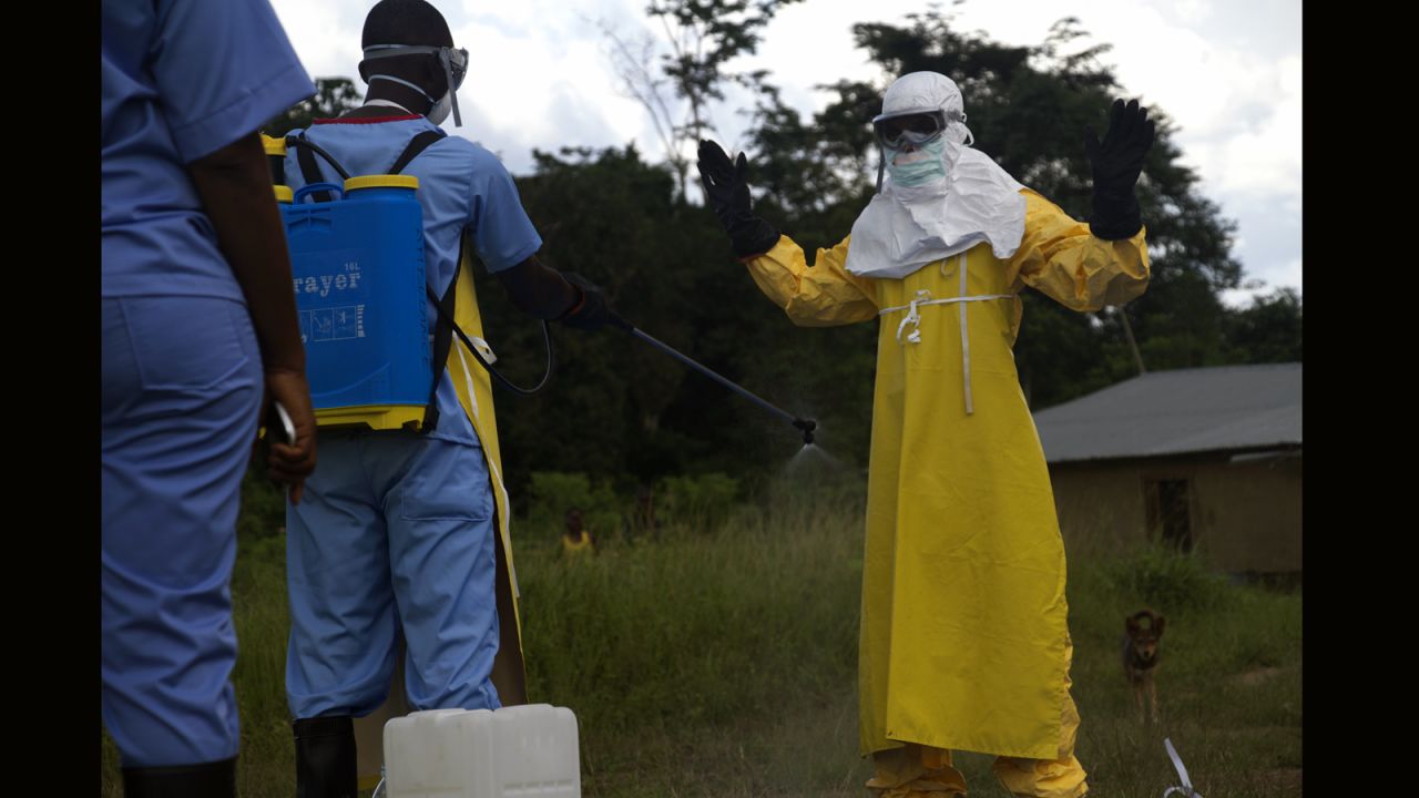 Nearly 12,000 liters of chlorine are required each day to disinfect the Ebola Treatment Unit and its staff.