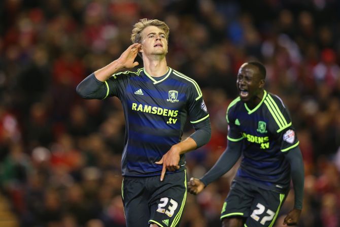 Middlesbrough substitute Patrick Bamford scored to make it 2-2 and the shootout drama ensued...