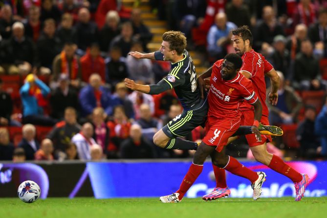 In the dying moments of extratime Liverpool defender Kolo Toure conceded a penalty.