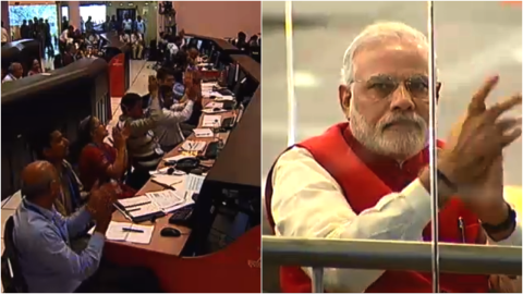 India's space agency and Prime Minister Narendra Modi cheer the Mars mission.