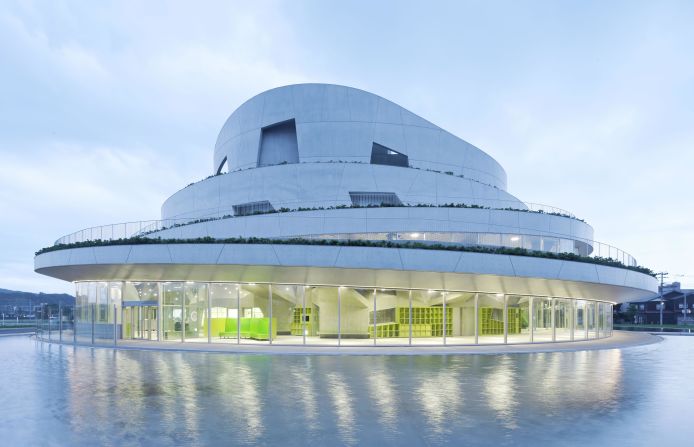 Built on an old baseball field in Japan, Niigata City's <a  target="_blank" target="_blank">Akiha Ward Cultural Center</a> is designed to blend in with nearby hills. The terraced design allows visitors a panoramic view. <br /><strong>Category: </strong>Culture<br /><strong>Architects: </strong>Chiaki Arai Urban and Architecture Design (Japan)