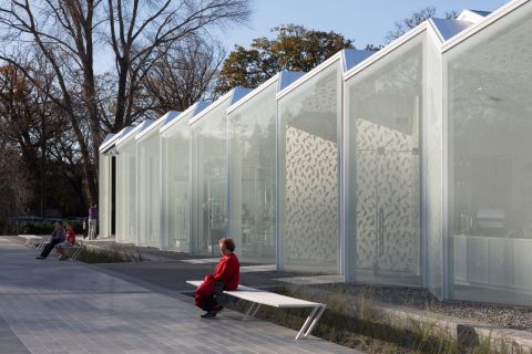 The new visitor center at Christchurch Botanic Gardens in New Zealand is one of the projects meant to rebuild the city after a 2010 earthquake. <br /><strong>Category: </strong>Display<br /><strong>Architects: </strong>Patterson Associates Ltd (New Zealand)