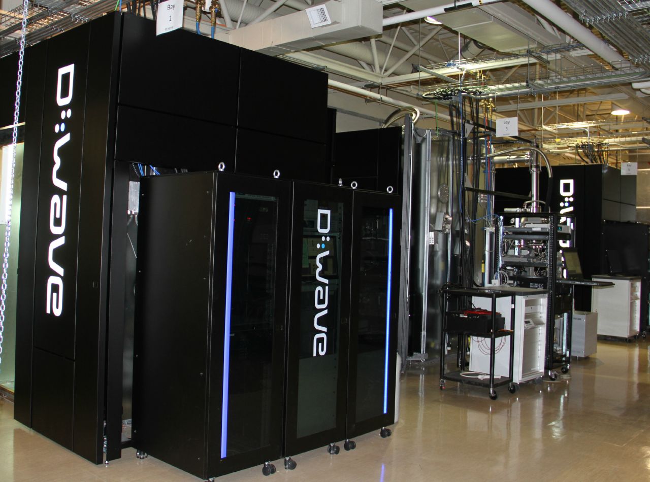 The exterior of D-Wave's quantum computing machine, based in the company's lab. The machine keeps the quantum chip at exactly the right temperature, just above absolute zero. Quantum computing could ultimately far outpace today's fastest supercomputers, at least for certain types of calculation.