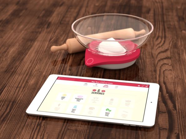 <strong><em>Bake'n share (on social media)</em></strong><br /><br />Meet the Drop. It's a combination of an iPad recipe app and a smart kitchen scale that can make an expert baker out of everyone.<br /><br />The scale accurately measures your ingredients, while the app keeps track of what you're doing and timely guides you through every step. It also has the ability to learn from your mistakes and can suggest alternate ingredients in case you're fresh out of something.<br /><br />And at the end of your triumphant baking endeavor, you are just one tap away from soliciting compliments from all your friends on social media.<br /><br />The <a href="https://getdrop.com/" target="_blank" target="_blank">Drop</a> is currently available for pre-order with a $80 price tag.<br /><br />Also, please refrain from using the iPad as a chopping board. Even though it's tempting, we know.